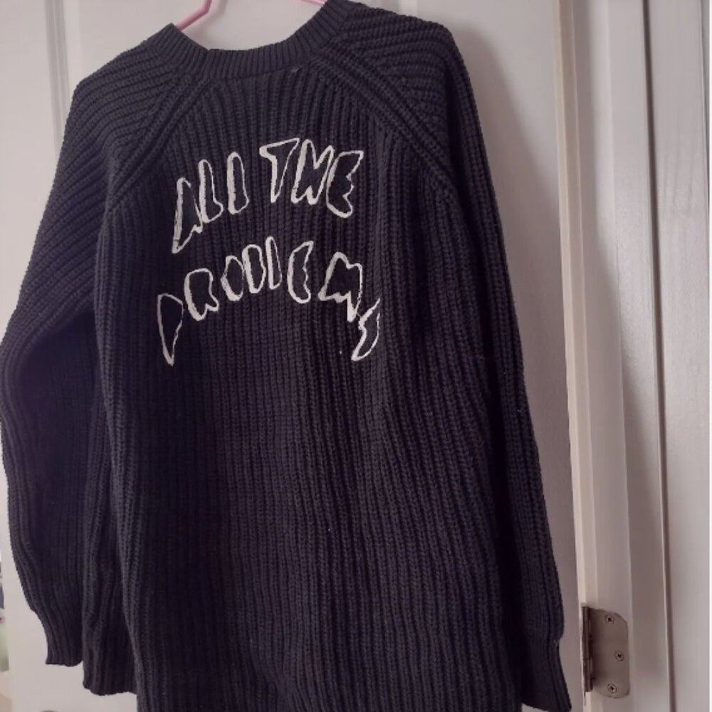 Lazy Oaf All the Problems Cardigan Sweater Size O/S - Picture 2 of 5